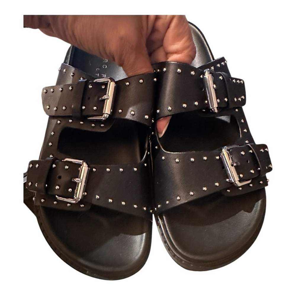 Marc Fisher LTD Women's Agusta Sandal leather lug sole thick straps Sz 7.5 NEW - Picture 4 of 12